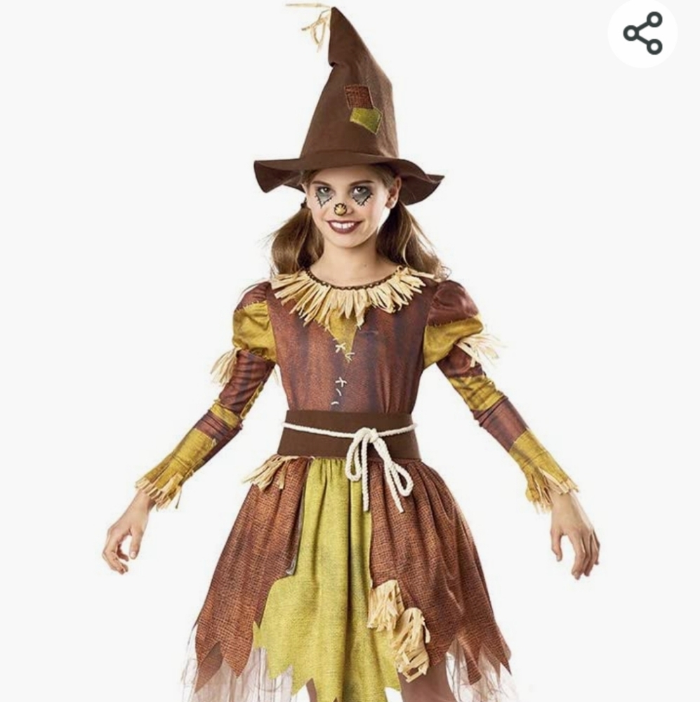 Girls Scarecrow costume S 4-6 NWT Halloween costume
